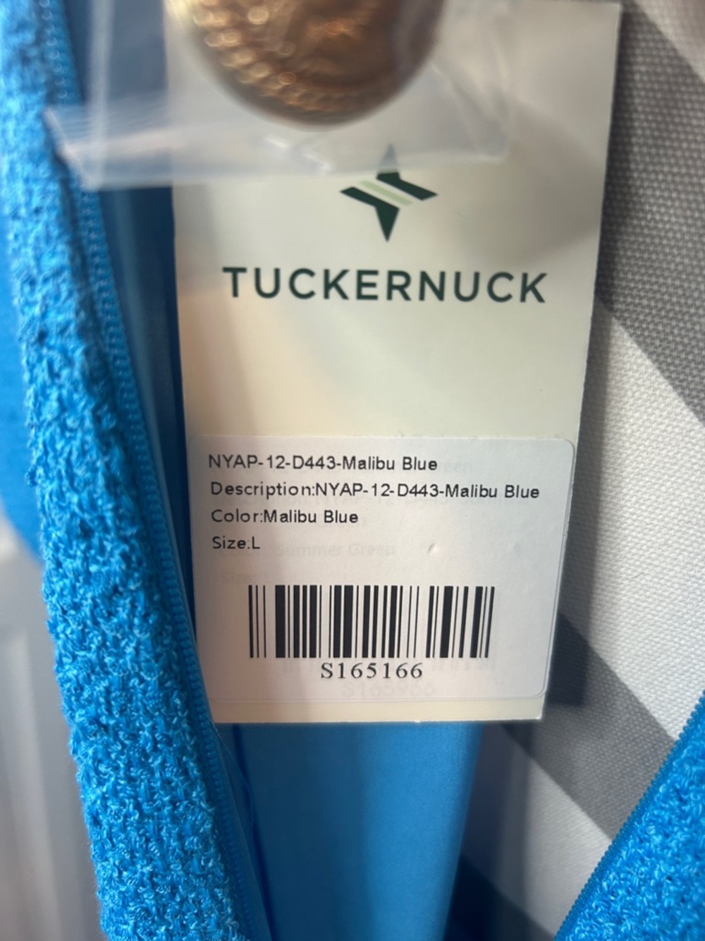 Tuckernuck Jackie Dress- Turquoise Knit Short-Sleeve Dress with Braided Trim - Picture 2 of 6